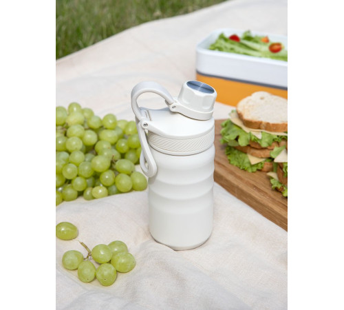 Термобутылка Fujisan 2.0 без логотипа, белая (молочная)