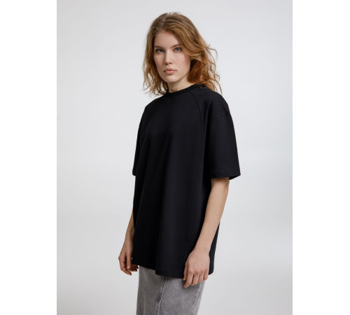 Футболка оверсайз унисекс Sideline, черная