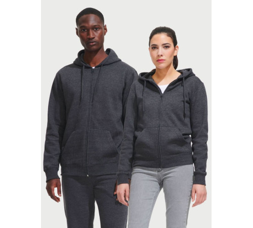 Толстовка женская на молнии с капюшоном Seven Women, черная