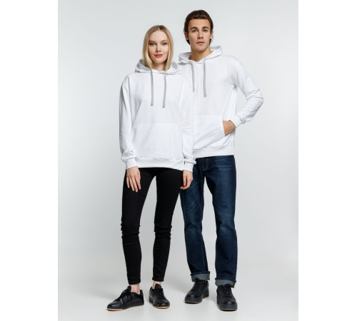 Толстовка с капюшоном Kirenga, белая (белоснежная)