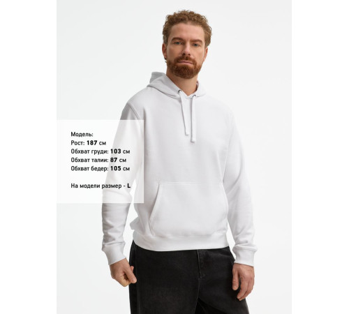 Толстовка унисекс Spencer, белая