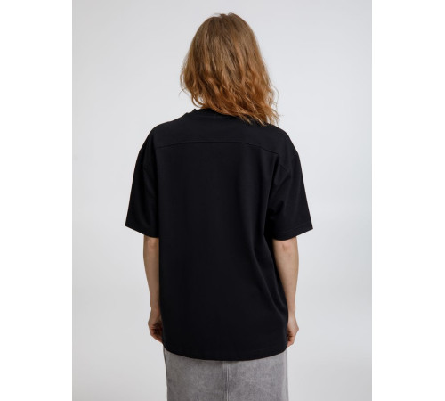 Футболка оверсайз унисекс Sideline, черная