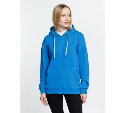 Толстовка на молнии с капюшоном Siverga, бирюзовая
