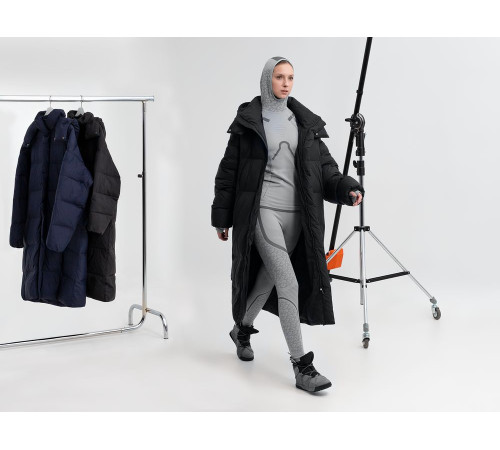 Пуховик унисекс Kapsula, черный