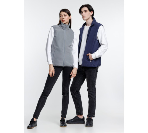 Жилет флисовый унисекс Nesse, темно-синий