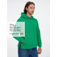 Худи оверсайз унисекс Tolla, зеленое