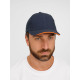 Бейсболка Buffalo, темно-синяя с неоново-оранжевым
