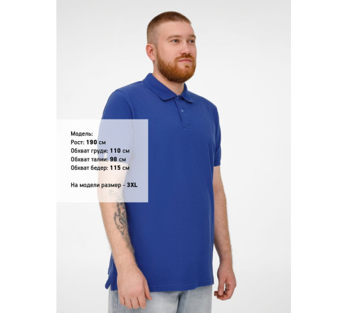 Рубашка поло мужская Virma Premium, ярко-синяя (royal)