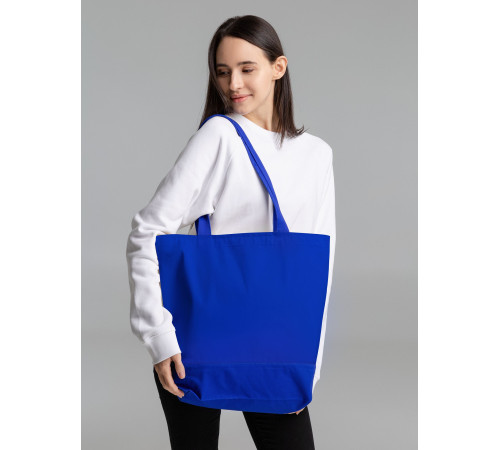 Сумка для покупок на молнии Shopaholic Zip, синяя