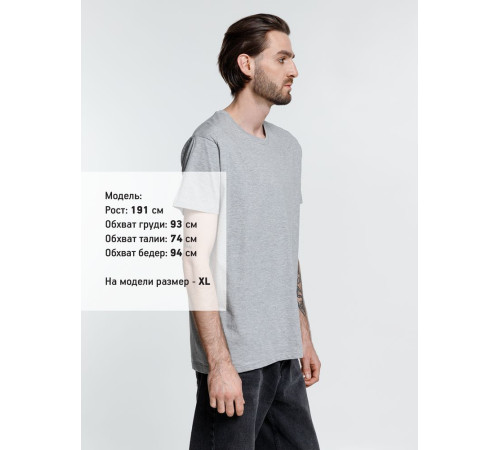 Футболка унисекс Ankara, серый меланж