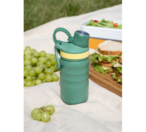 Термобутылка Fujisan 2.0 без логотипа, зеленая