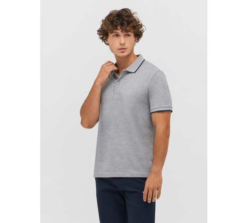 Рубашка поло унисекс Palermo, ярко-синяя с белым