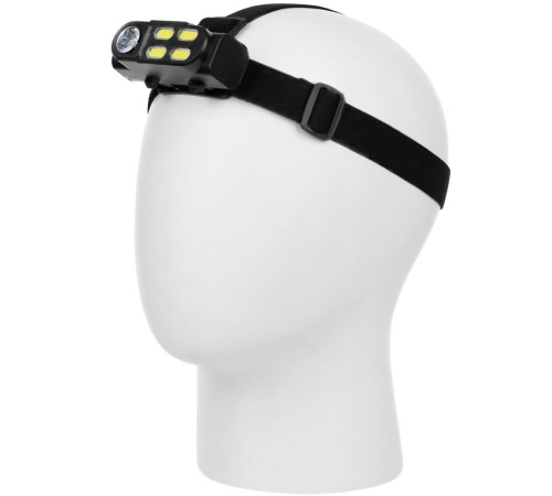 Налобный фонарик аккумуляторный Alnes, черный