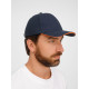 Бейсболка Buffalo, темно-синяя с неоново-оранжевым