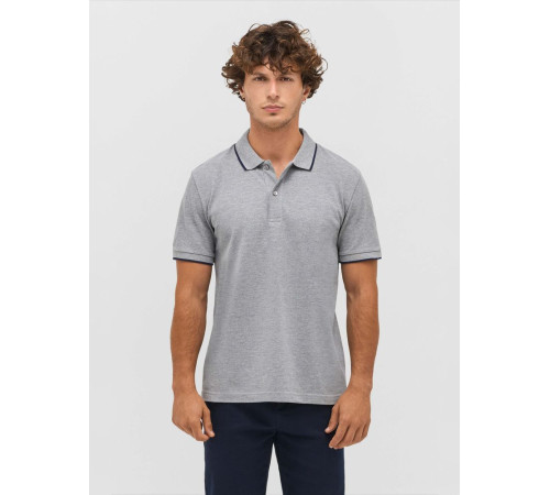 Рубашка поло унисекс Palermo, ярко-синяя с белым