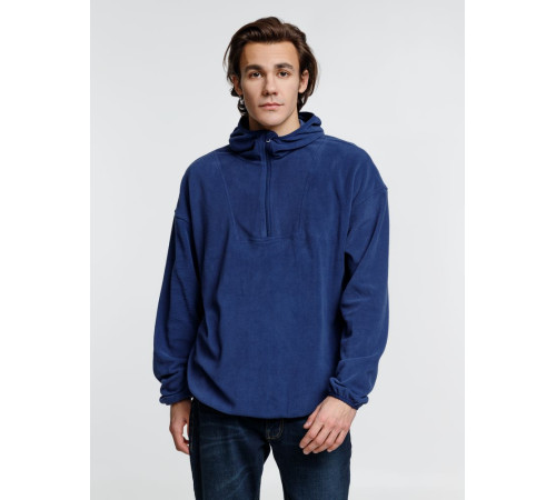 Анорак флисовый унисекс Fliska, темно-синий