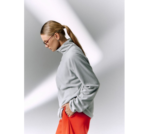 Куртка флисовая унисекс Fliska, светло-серая