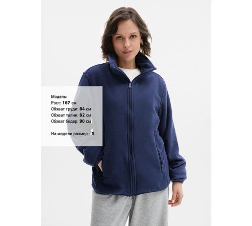 Куртка флисовая унисекс Ben Mac, темно-синяя