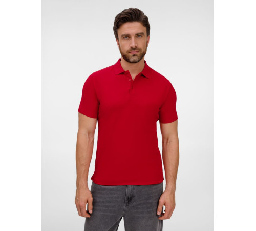 Рубашка поло унисекс Tervise, красная