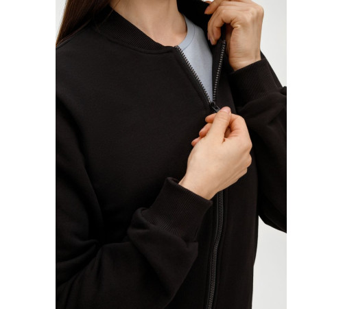 Бомбер унисекс Townie, черный