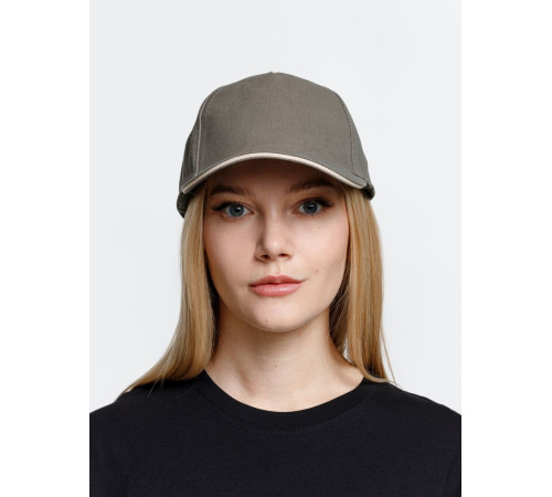Бейсболка Long Beach, хаки с бежевым