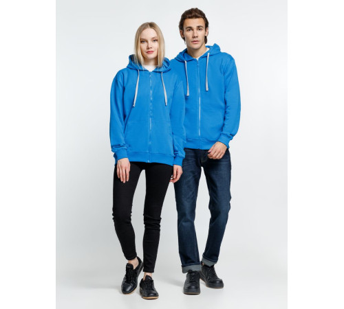 Толстовка на молнии с капюшоном Siverga, бирюзовая