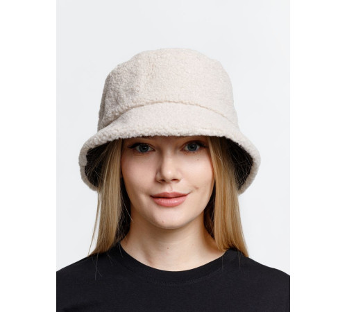 Панама Bucket двусторонняя утепленная, темно-серая с бежевым
