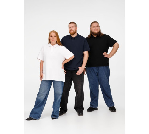 Рубашка поло унисекс Pacific, черная