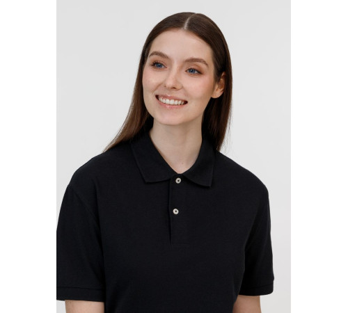 Рубашка поло унисекс Pacific, черная