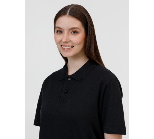 Рубашка поло унисекс Pulse, черная