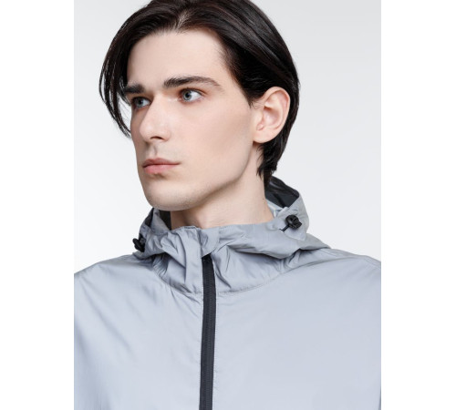 Парка Manifest из светоотражающей ткани, серая