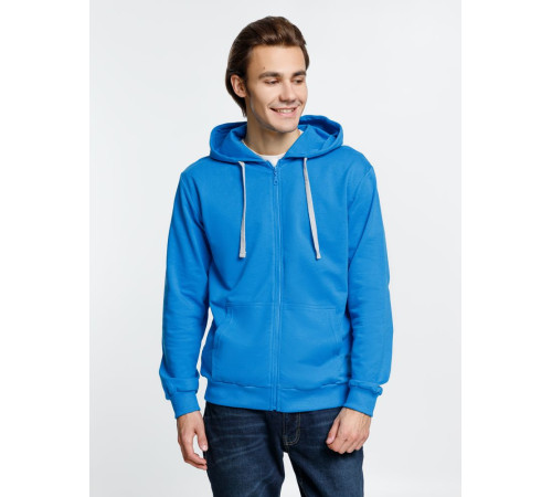 Толстовка на молнии с капюшоном Siverga, бирюзовая