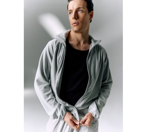 Куртка флисовая унисекс Fliska, светло-серая