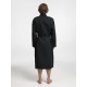 Халат вафельный Kimono, черный