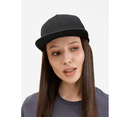 Бейсболка Epicore с прямым козырьком, черная