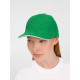 Бейсболка Buffalo, ярко-зеленая с белым