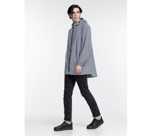 Парка Manifest из светоотражающей ткани, серая