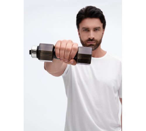 Бутылка для воды Hantelis, черная