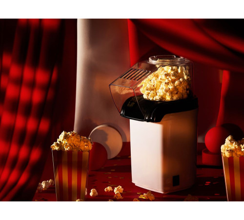 Машина для приготовления попкорна Crisp Twist, белая