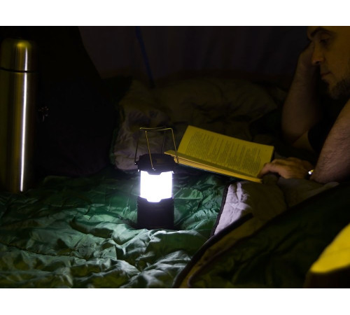 Кемпинговый фонарь с имитацией пламени Lindau Flame, черный