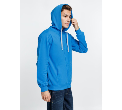 Толстовка на молнии с капюшоном Siverga, бирюзовая