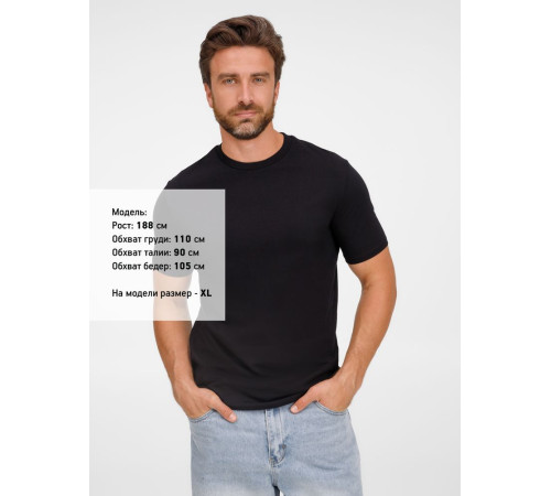 Футболка унисекс T-Bolka 180, черная