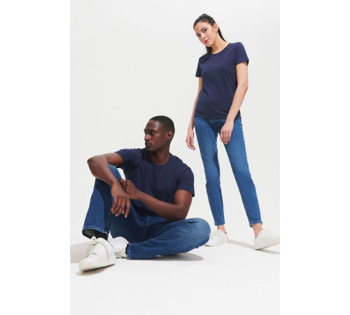 Футболка унисекс Regent 150, синяя (джинс)