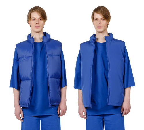 Жилет двусторонний V2, синий