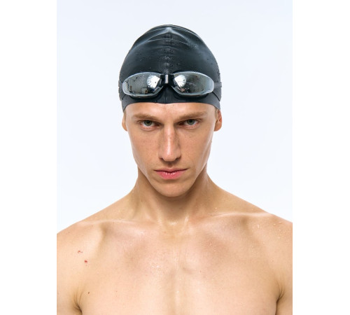 Очки для плавания зеркальные Underwater, черные