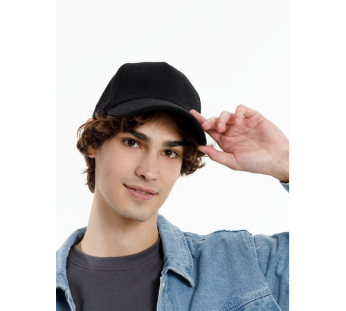 Бейсболка Woolridge, черная