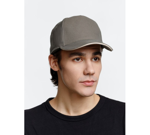 Бейсболка Long Beach, хаки с бежевым