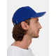 Бейсболка Classic 2.0, ярко-синяя с белым кантом