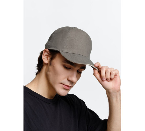 Бейсболка Long Beach, хаки с бежевым