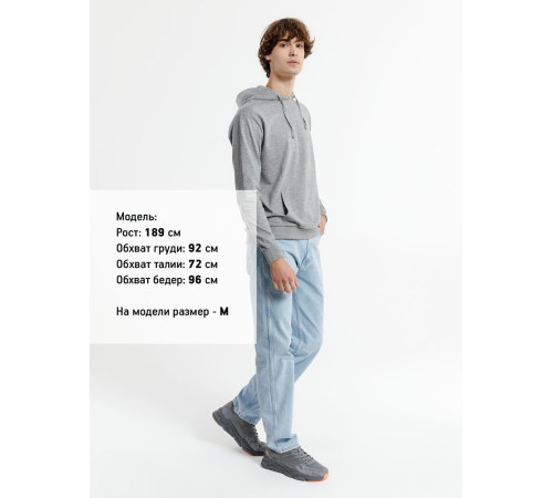 Худи унисекс Westray, серый меланж